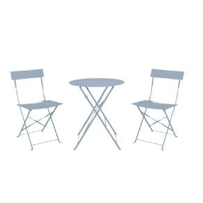 Living & Co Steel French Bistro Set Blue