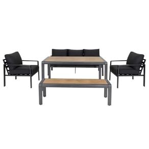 Living & Co Arcadia Aluminium Low Dining Set