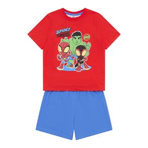 Spider-Man Boys' Cotton Shorty Pyjamas 2pk Set