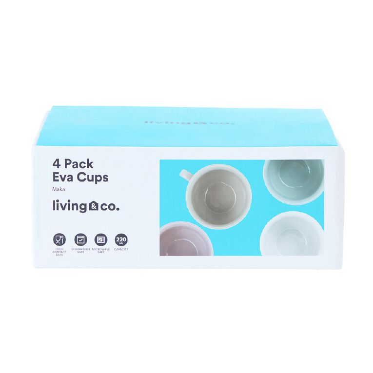 Living & Co Eva Cups 4 Pack, , hi-res