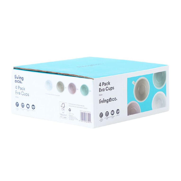 Living & Co Eva Cups 4 Pack, , hi-res