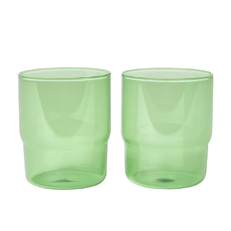 Living & Co Juniper Tumblers Green 2 Pack, , hi-res