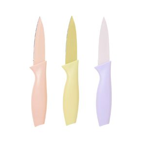 Living & Co Paring Knife Set Multi-Coloured 3 Piece