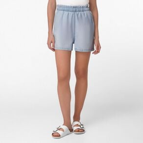 H&H Women's Paperbag Denim Shorts