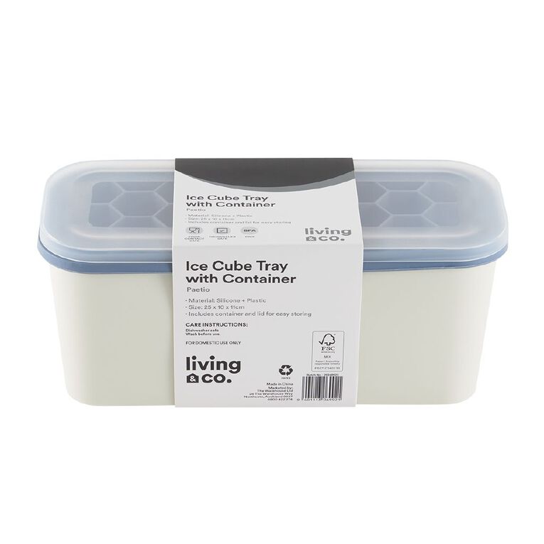 Living & Co IceTray with Container Blue, , hi-res