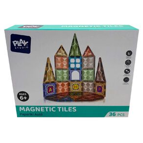 Play Studio Magnetic Tiles 36 Pieces Set