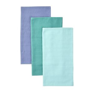 Living & Co Weave Tea Towel Multi-Coloured 3 Pack