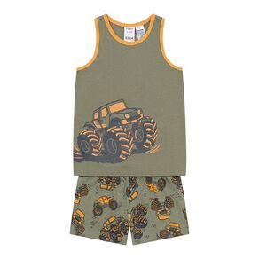 H&H Boys' Tank & Shorts Knit Pyjamas Set