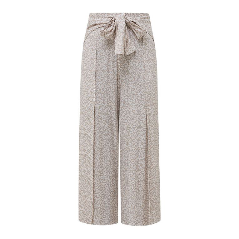 H&H Women's Tie Front Pants, Grey Light, hi-res