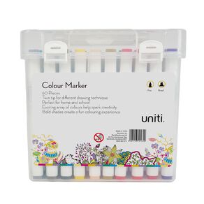 Uniti Dual Ended Art Makers 80 Pack