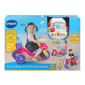 Vtech 3 n 1 Ride With Me Motorbike Pink