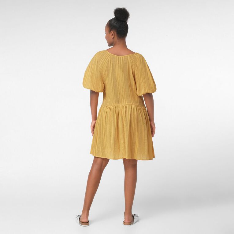 H&H Women's Boho Mini Dress, Yellow Mid, hi-res