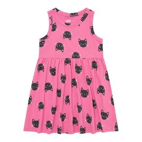 Young Original Sleeveless All Over Print Dress