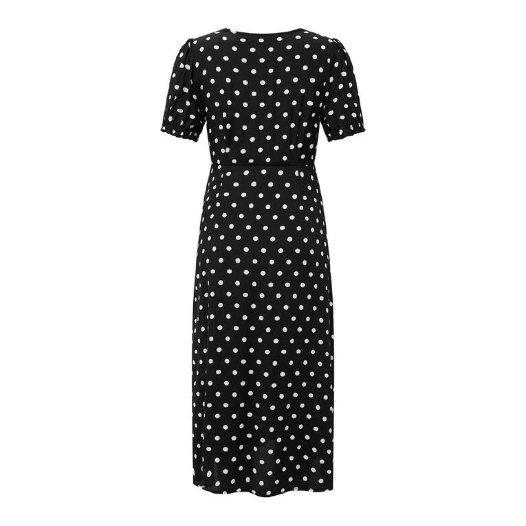 H&H Women's Spot On Party Dress, Black/White, hi-res