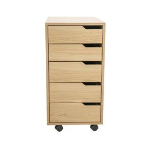 Living & Co Hael 5 Drawer Unit Oak Look