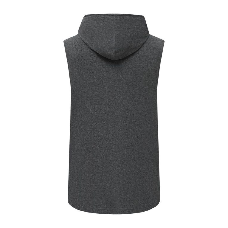 Active Intent Men's Supporter Sleeveless Sweatshirt, Grey Dark, hi-res