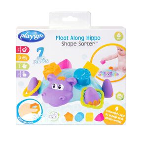 Playgro Float Along Hippo Shape Sorter