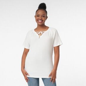 H&H Women's Raglan Bead Top