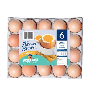 Farmer Brown Barn Grade 6 Eggs 20 Pack