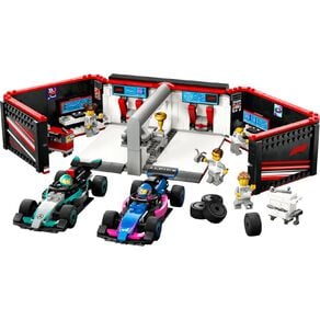 LEGO CITY F1Garage & Mercedes-AMG & Alpine Cars 60444