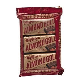 Whittaker's Slab Almond Gold 3 Pack