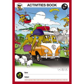 Clever Kiwi Activities Book 340mm x 240mm 68 Pages Multi-Coloured