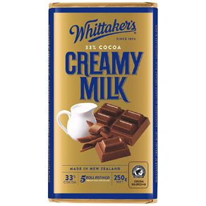 Whittaker's Creamy Milk Block 250g