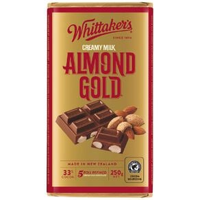 Whittaker's Almond Gold Block 250g