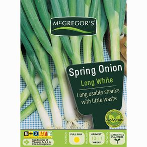 McGregor's Long White Spring Onion Vegetable Seeds